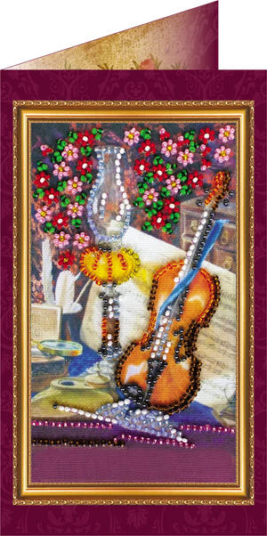 Postcards Bead Embroidery Kit Postcard Bead embroidery kit Happy Birthday – 1