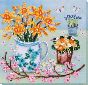 Bead Embroidery Kit Mid-sized bead embroidery kit April morning
