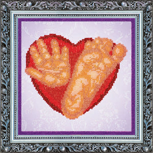 Bead Embroidery Kit Main Bead Embroidery Kit Baby imprints (boy)