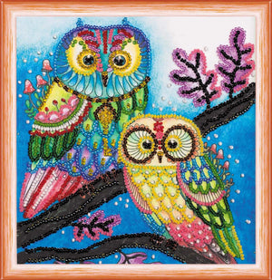 Bead Embroidery Kit Mini Bead embroidery kit Night couple