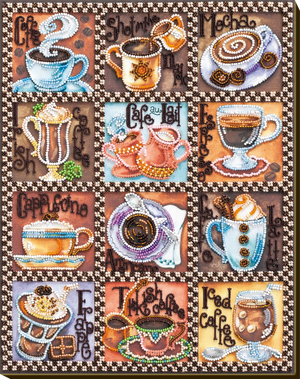 Bead Embroidery Kit Main Bead Embroidery Kit Coffee map