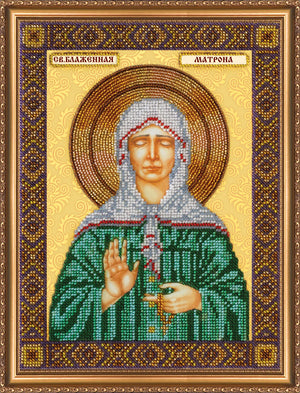 Bead Embroidery Kit Main Bead Embroidery Kit St. Matrona of Moscow