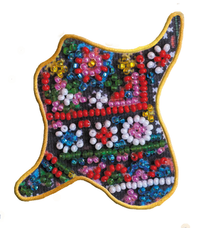 Magnets Bead Embroidery Kit Kits for embroidery with beads magnets "Map of Ukraine" Ivano-Frankivsk region