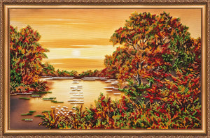 Bead Embroidery Kit Main Bead Embroidery Kit Quiet Sunset