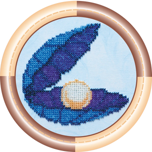 Bead Embroidery Kit Mini Bead embroidery kit Shell