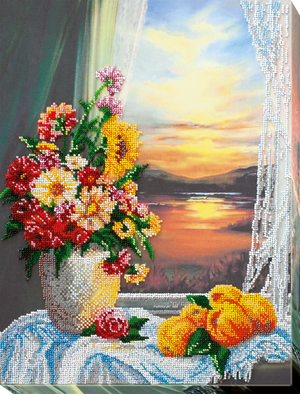 Bead Embroidery Kit Main Bead Embroidery Kit Still life with quince