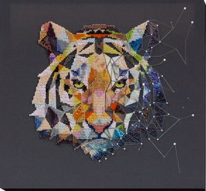 Bead Embroidery Kit Main Bead Embroidery Kit Constellation Tiger
