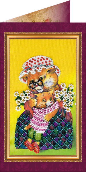 Postcards Bead Embroidery Kit Postcard Bead embroidery kit Dear Grandma – 1