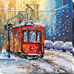 Bead Embroidery Kit Mid-sized bead embroidery kit Tram of wishes
