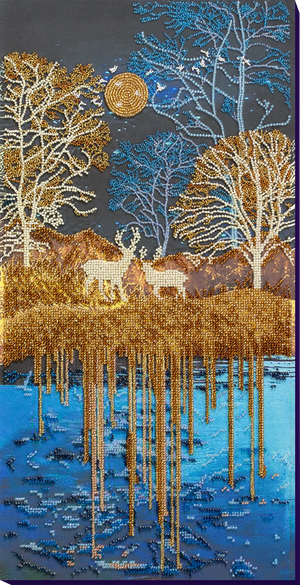 Bead Embroidery Kit Main Bead Embroidery Kit Golden forest