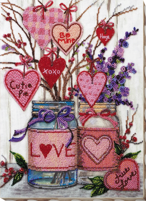 Bead Embroidery Kit Main Bead Embroidery Kit About love