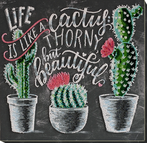 Bead Embroidery Kit Main Bead Embroidery Kit Life is beautiful