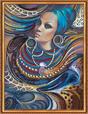 Bead Embroidery Kit Main Bead Embroidery Kit Colors of Africa