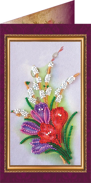 Postcards Bead Embroidery Kit Postcard Bead embroidery kit Congratulations – 9