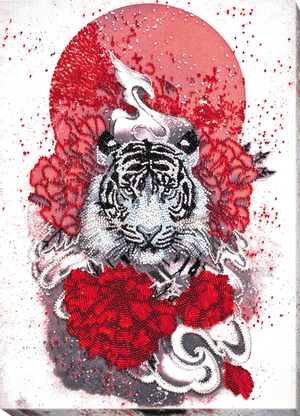 Bead Embroidery Kit Main Bead Embroidery Kit Bai-hu (White tiger)