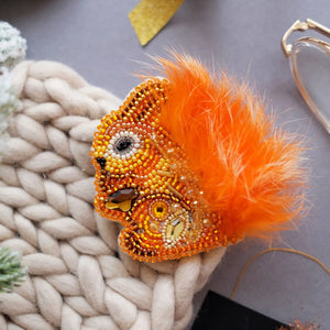 Brooch Embroidery Kit Decoration Fluffy