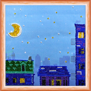 Bead Embroidery Kit Mini Bead embroidery kit The night city