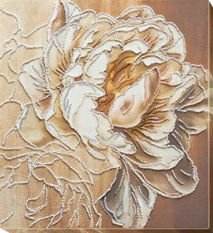 Bead Embroidery Kit Main Bead Embroidery Kit Peony