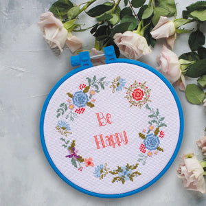 Cross Stitch Kit Cross-stitch kits Be happy