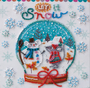 Bead Embroidery Kit Mini Bead embroidery kit Snowiness