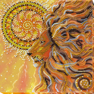 Bead Embroidery Kit Mid-sized bead embroidery kit Sunny lion