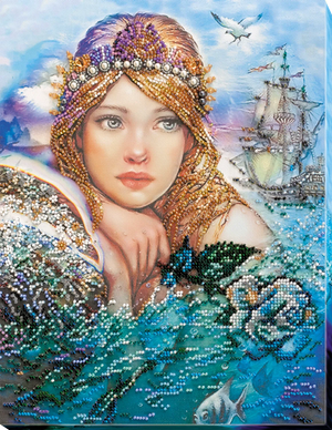 Bead Embroidery Kit Main Bead Embroidery Kit Mermaid