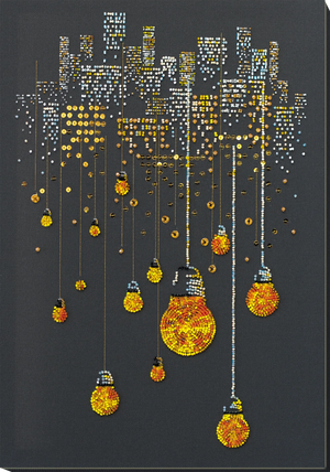 Bead Embroidery Kit Main Bead Embroidery Kit Lamp evening