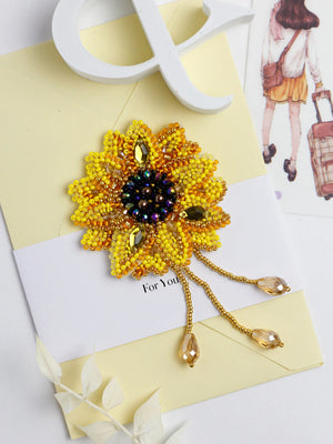 Brooch Embroidery Kit Decoration Little sun