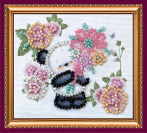 Magnets Bead Embroidery Kit Magnets Bead embroidery kit Bear's greeting