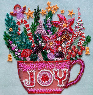 Bead Embroidery Kit Mini Bead embroidery kit Festive tea party