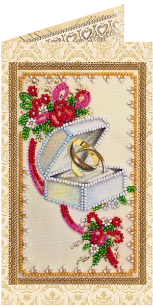 Postcards Bead Embroidery Kit Postcard bead embroidery kits Happy Wedding – 7
