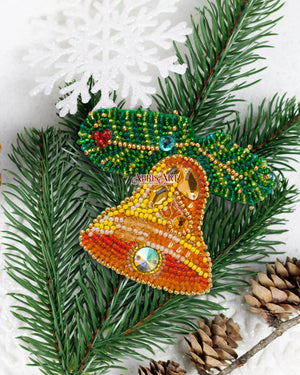Brooch Embroidery Kit Decoration Bell