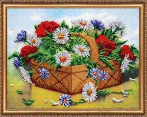 Bead Embroidery Kit Main Bead Embroidery Kit Basket of summer