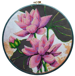 Bead Embroidery Kit Main Bead Embroidery Kit Blooming lotus