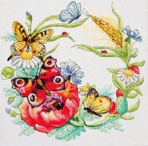 Cross Stitch Kit Cross-stitch kits Summer wreath