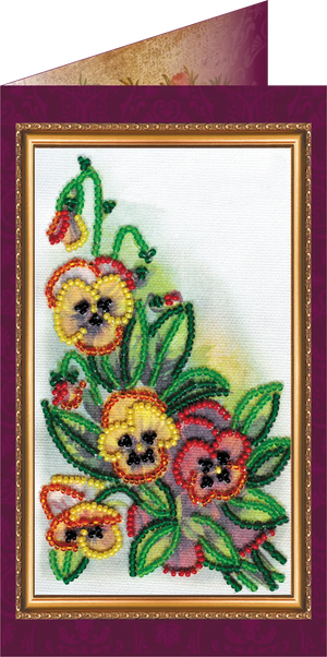 Postcards Bead Embroidery Kit Postcard Bead embroidery kit Happy Anniversary – 2