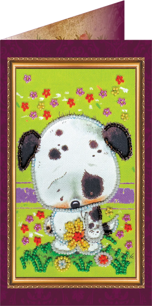 Postcards Bead Embroidery Kit Miss you – 2
