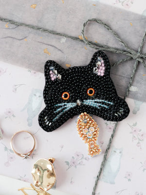 Brooch Embroidery Kit Decoration Good catch