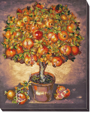 Bead Embroidery Kit Main Bead Embroidery Kit Pomegranate tree