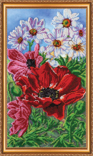 Bead Embroidery Kit Main Bead Embroidery Kit Wild poppies – 2