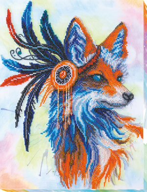 Bead Embroidery Kit Main Bead Embroidery Kit Red fox