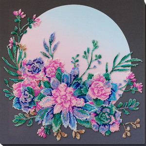 Bead Embroidery Kit Main Bead Embroidery Kit Moon flowers
