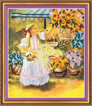 Bead Embroidery Kit Main Bead Embroidery Kit The little flower girl