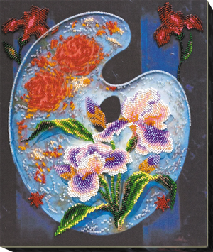Bead Embroidery Kit Main Bead Embroidery Kit Flower palette