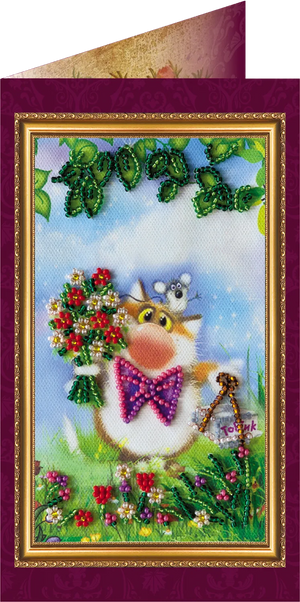 Postcards Bead Embroidery Kit Postcard Bead embroidery kit Congratulations – 5