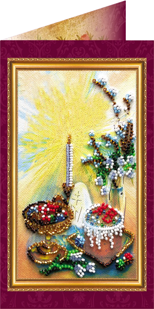 Postcards Bead Embroidery Kit Postcard Bead embroidery kit Easter – 4