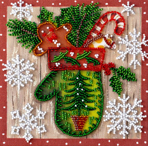 Bead Embroidery Kit Mini Bead embroidery kit Children's holiday