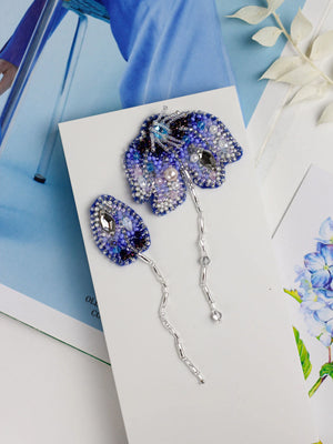 Brooch Embroidery Kit Decoration The whisper of the muse