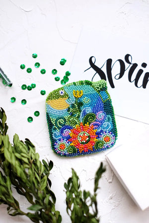 Brooch Embroidery Kit Decoration A fish