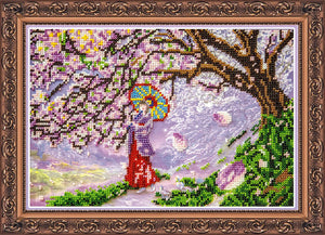 Bead Embroidery Kit Main Bead Embroidery Kit Sakura